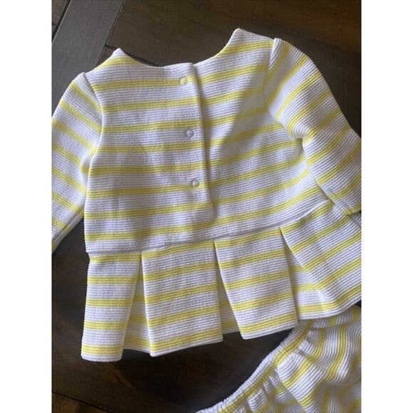 Janie and Jack 3-6 months Yellow Striped‎ Two Piece Set Summer - Picture 5 of 6